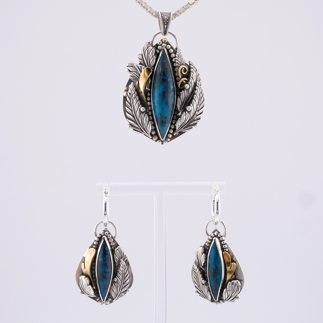 Canyonite Custom Order Handmade Necklace and Earrings Set